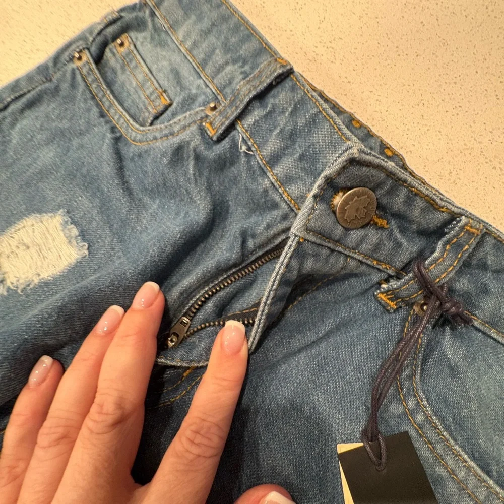 Buffalo David Bitton Light Blue Cropped Jeans - Picture 7 of 9